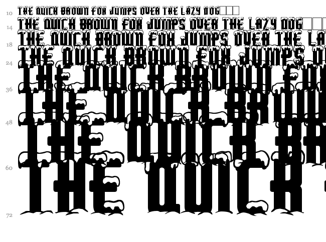 Merry Xmas font waterfall